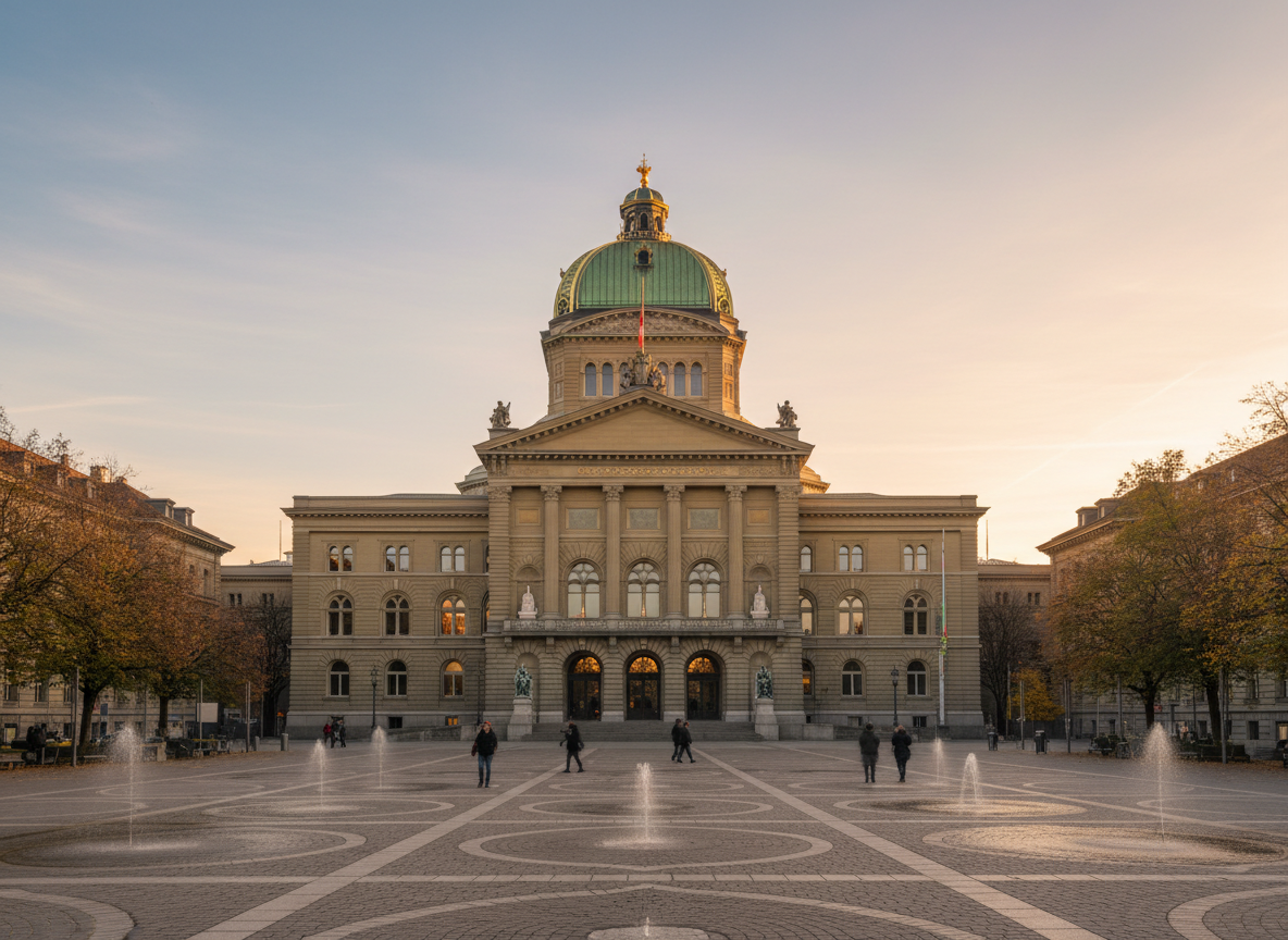 Le Palais fédéral à Berne, siège du Parlement suisse